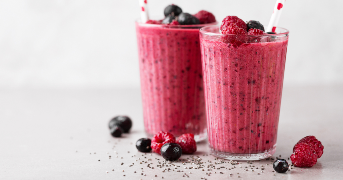 cucumber berry basil smoothie