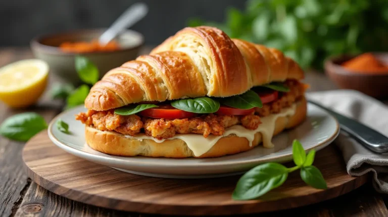 chicken caesar croissant