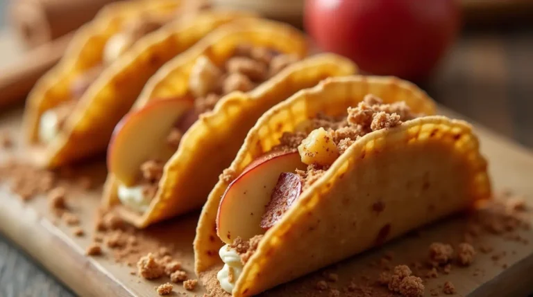 Apple Cheesecake Tacos