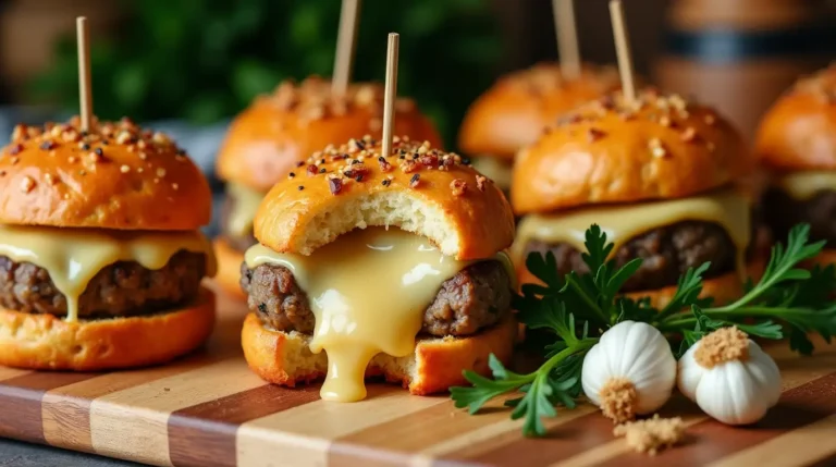 Garlic Parmesan Cheese Burger Bombs