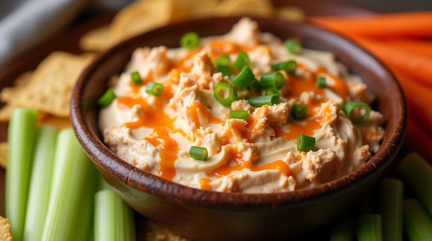 Cottage Cheese Buffalo Chicken Dip