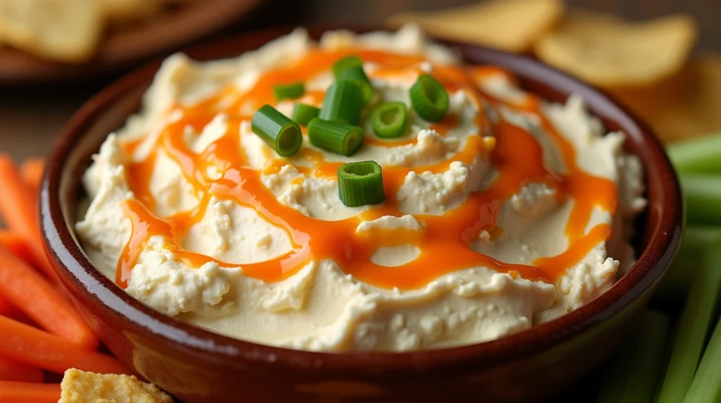 Cottage Cheese Buffalo Chicken Dip