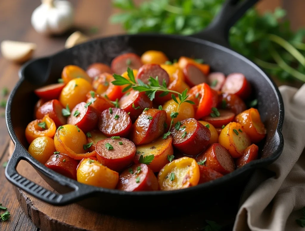 Smoked Sausage and Potato Skillet