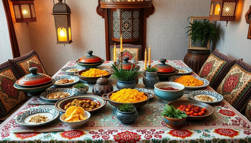 moroccan cuisine table setting