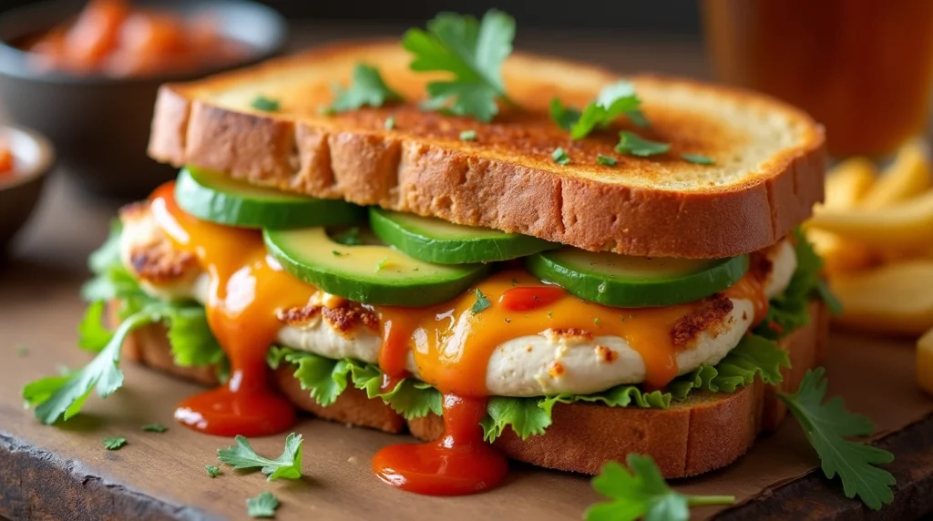 chipotle chicken avocado melt