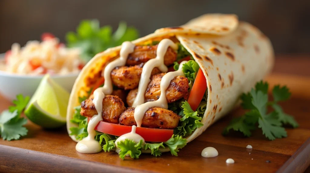 chipotle ranch grilled chicken burrito