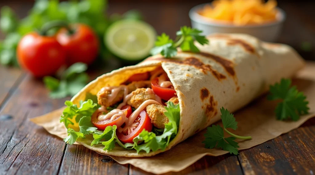 chipotle ranch grilled chicken burrito