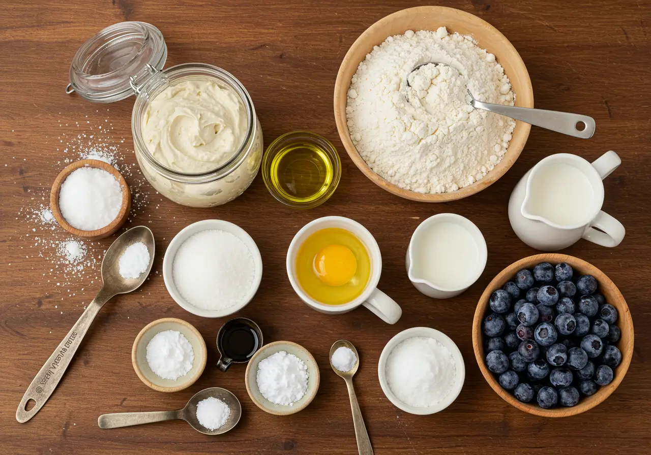 Sourdough Discard Blueberry Muffins