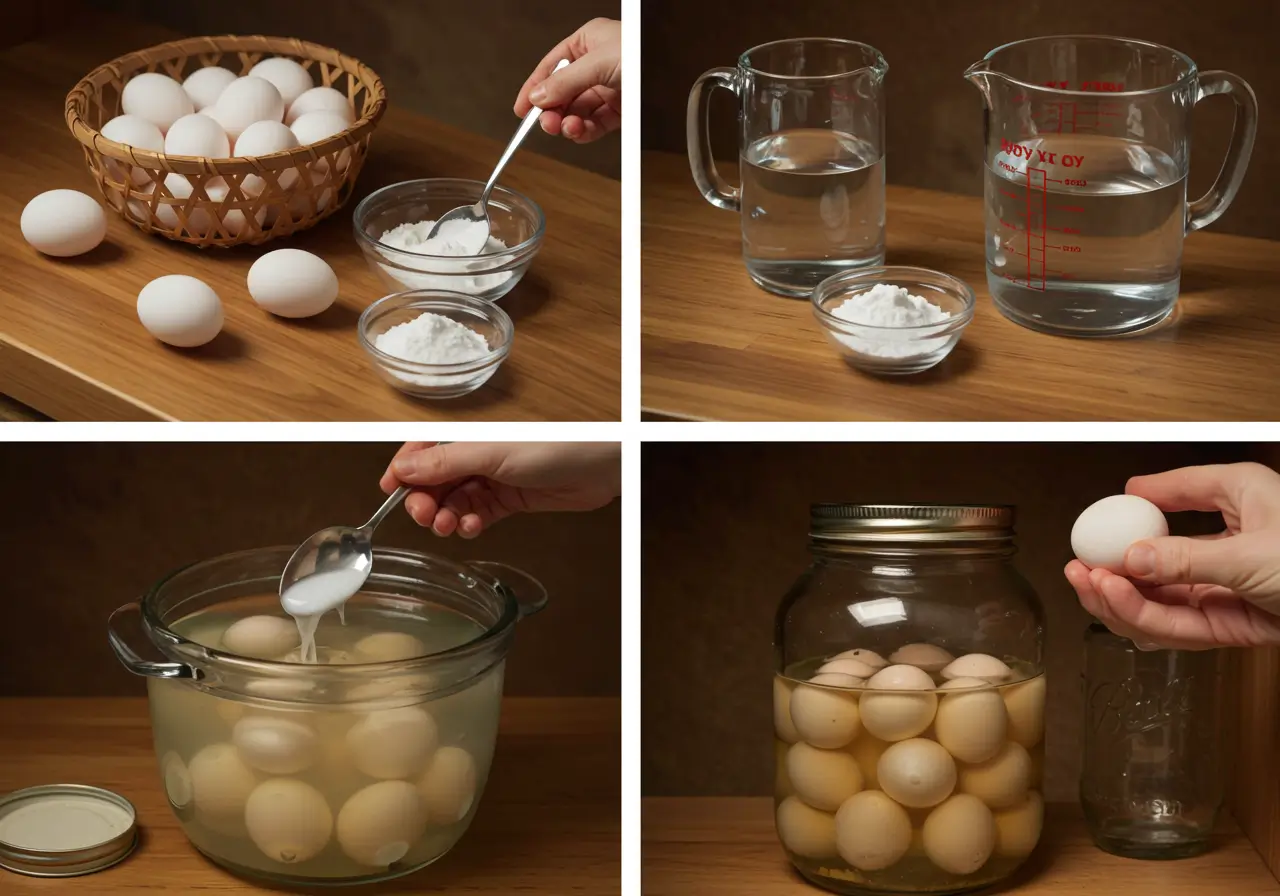 Water Glassing Eggs