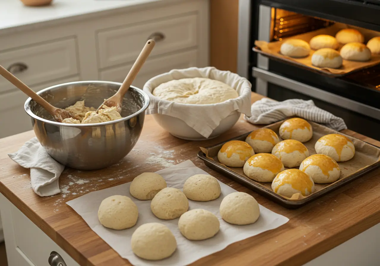 Sourdough Discard Hamburger Buns
