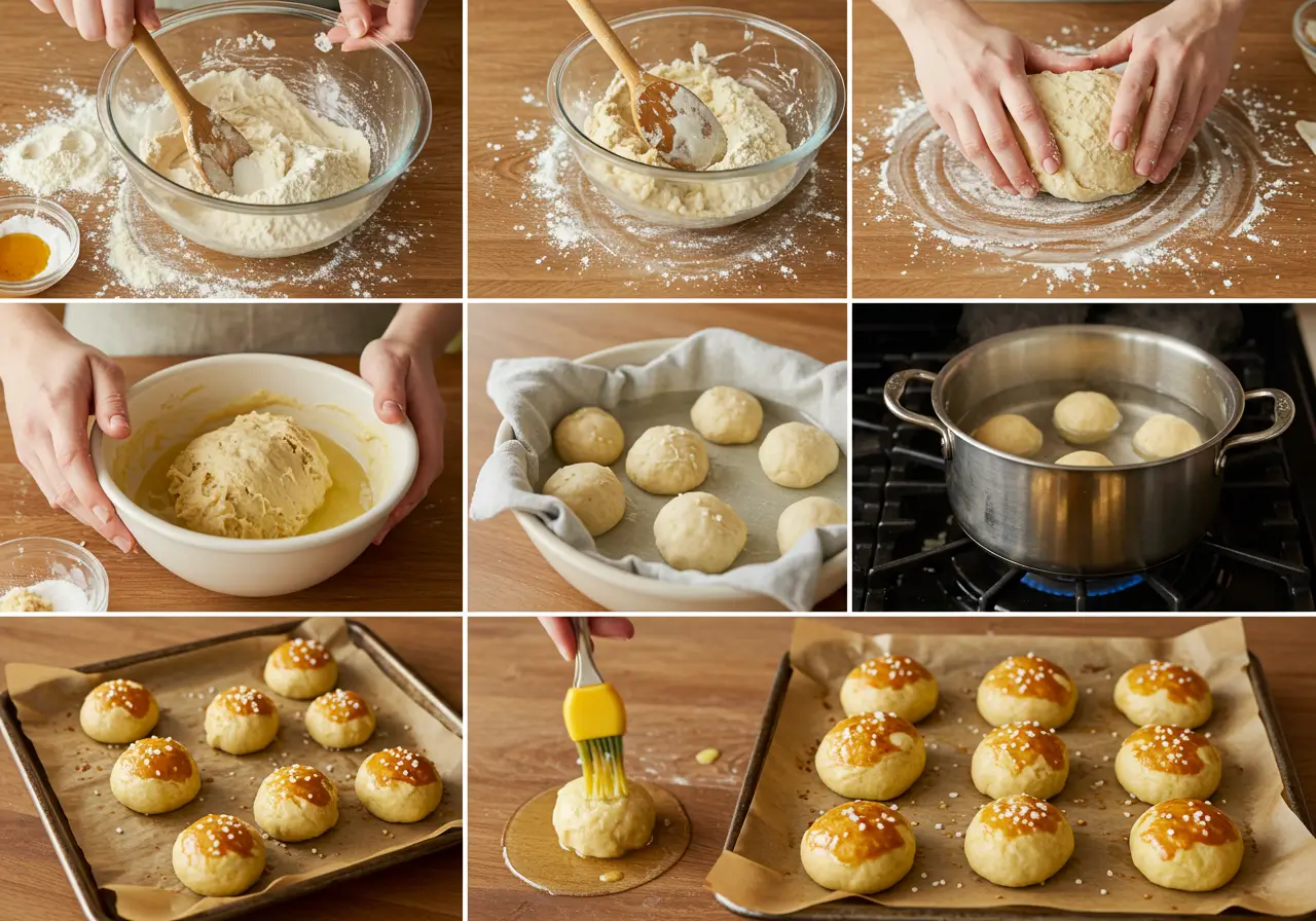 sourdough discard pretzel bites