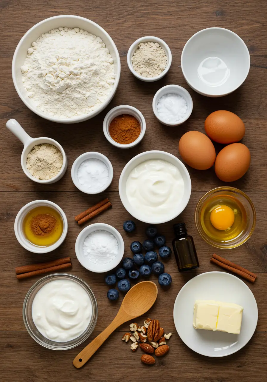 Yogurt Blueberry Protein Muffins