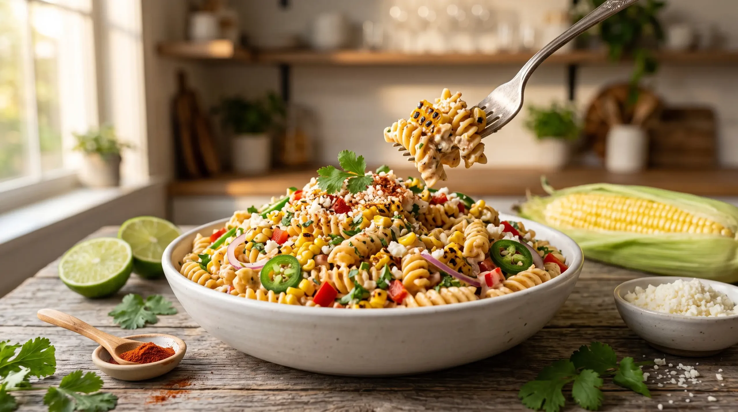 Mexican Street Corn Pasta Salad