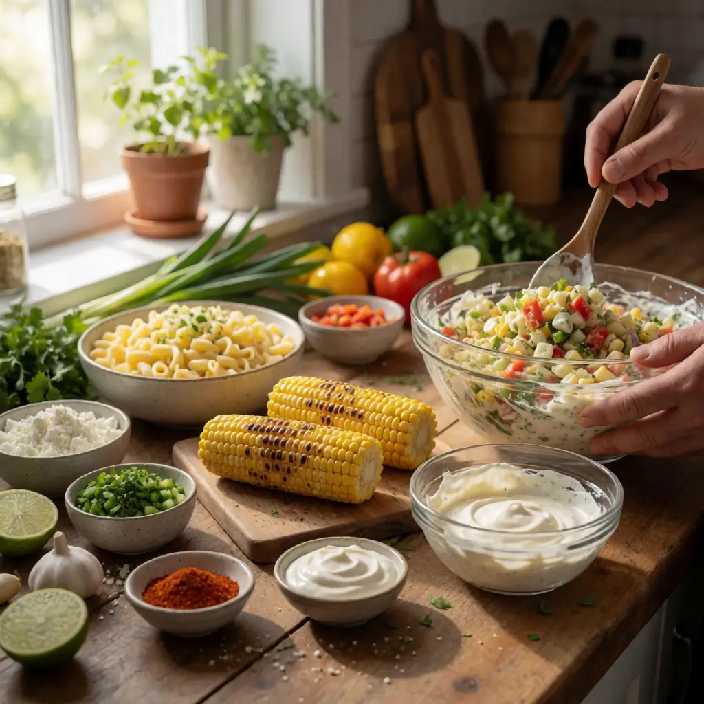Mexican Street Corn Pasta Salad